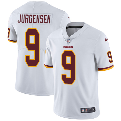 Nike Redskins #9 Sonny Jurgensen White Men's Stitched NFL Vapor Untouchable Limited Jersey - Click Image to Close